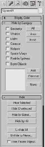  Hide by Category (  )  Hide ()   Display ()