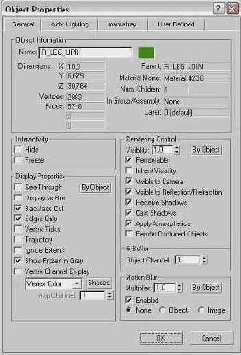   Object Properties ( )    General ()