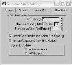   Grid and Snap Settings (   )    Home Grid ( )