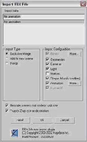   Import FBX File (  FBX)