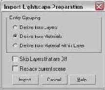   Import Lightscape Preparation (  Lightscape)