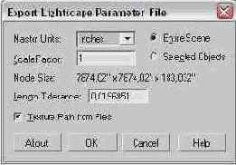   Export Lightscape Parameter File (   Lightscape)