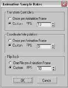   Animation Sample Rates (  )