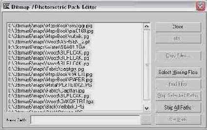   Bitmap/Photometric Path Editor (   / )