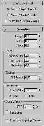  Parameters ()   Casement ()