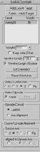  LookAt Constraint (  )