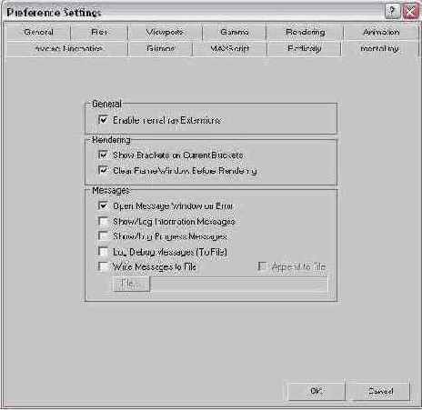 . 11.  mental ray   Preference Settings ( )