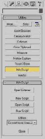 . 1.   Utilities ()    MAXScript