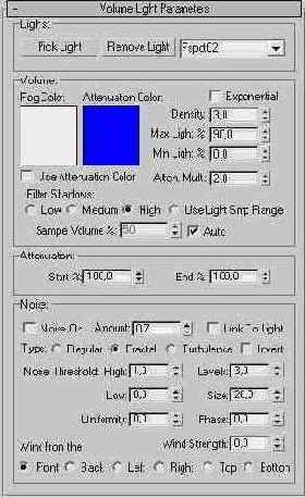 Volume Light Parameters (  )
