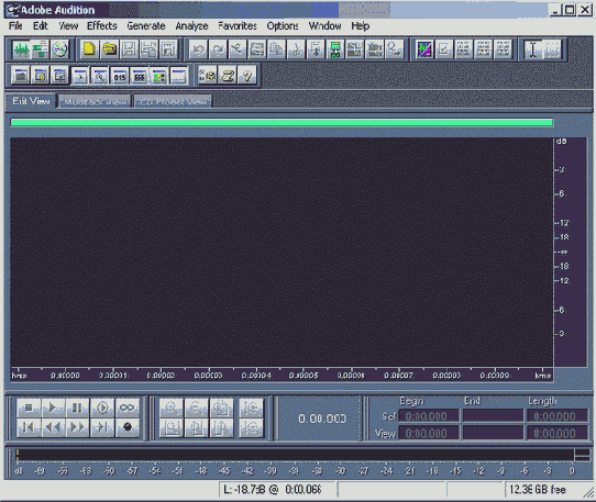 Обработка звука в Adobe Audition 1.5
