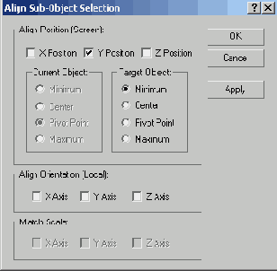  Align Sub-Object Selection (  )