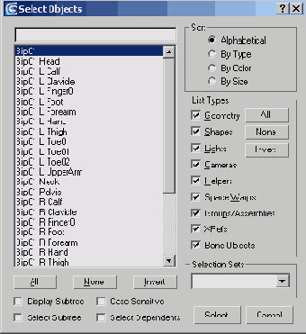  Select Objects ( )